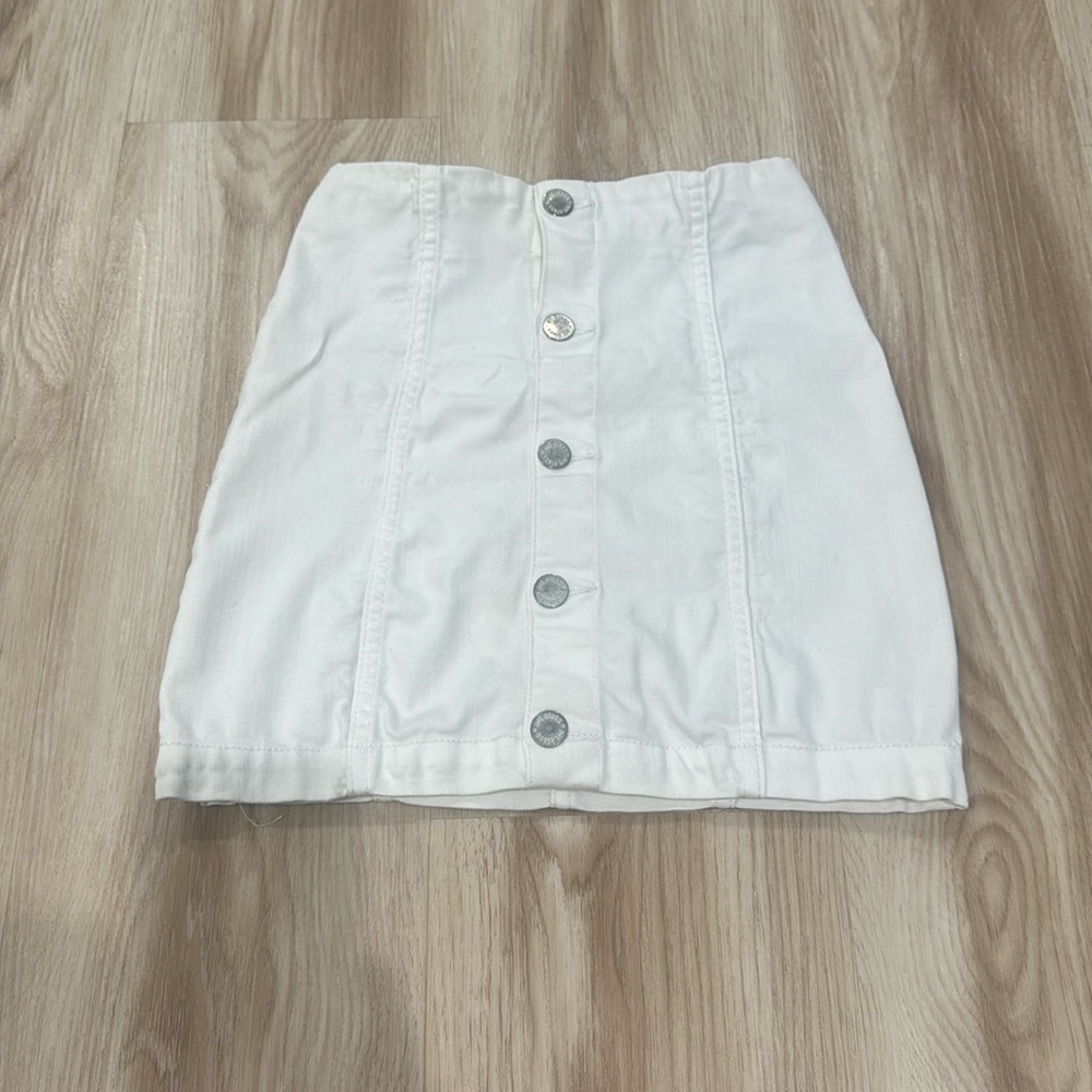 Art class girls 6/6x white denim skirt